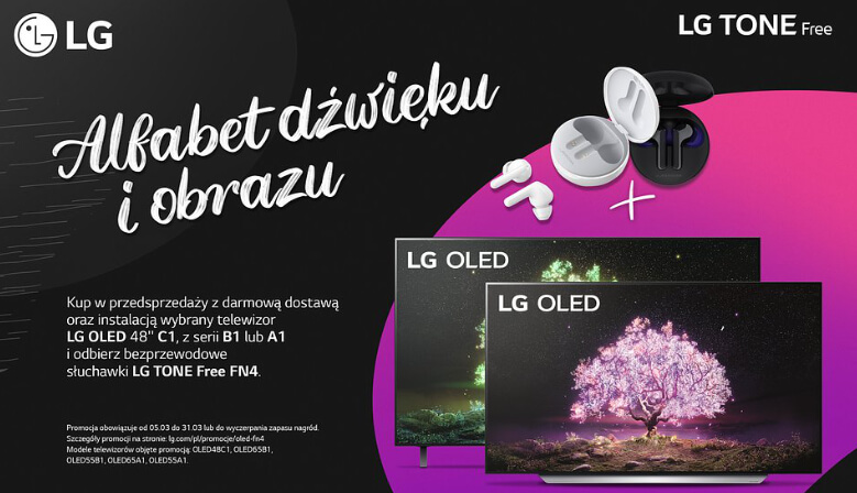 Promocja LG OLED + Słuchawki LG Tone Free